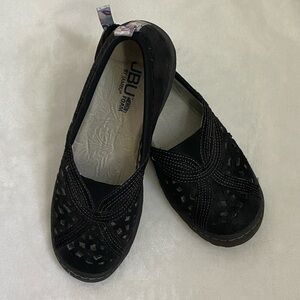JBU Women's Black Cutout Loafers